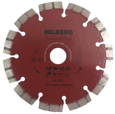 Диск алмазный 150х22,23 Hilberg Industrial Hard HI803