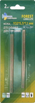 Ножи для электрорубанка двусторонние 102х5,5х1,1мм (2шт) FLL727