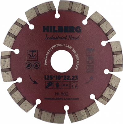 Диск алмазный 125х22,23 Hilberg Industrial Hard HI803