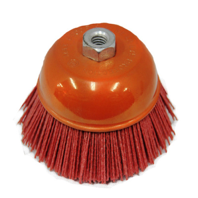 Щетка крацовка чашечная (нейлон) для УШМ М14 